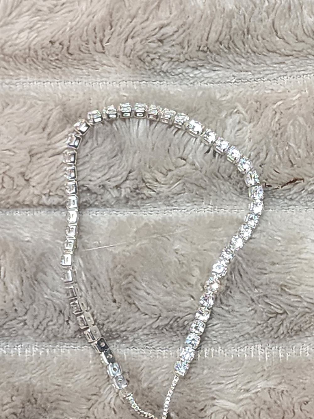 Silver Crystal Tennis Necklace - Women Jewelry